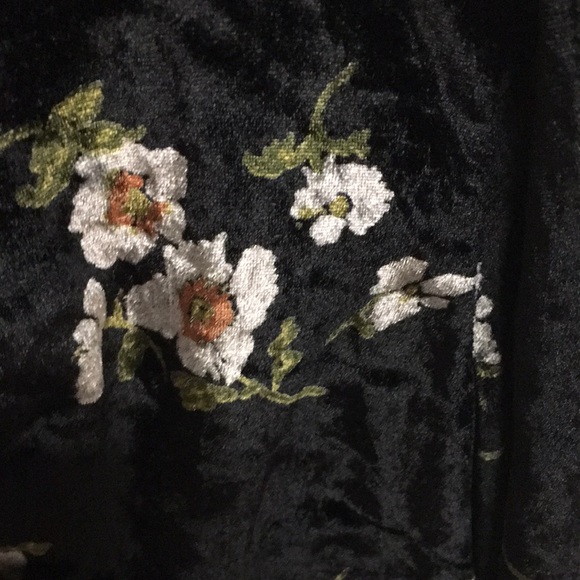 Free People Black Floral Short Sleeve Dress Size 4 NWT - Picture 7 of 7